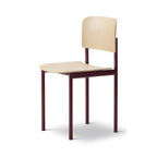 Fredericia Plan Dining Chair with Metal Legs