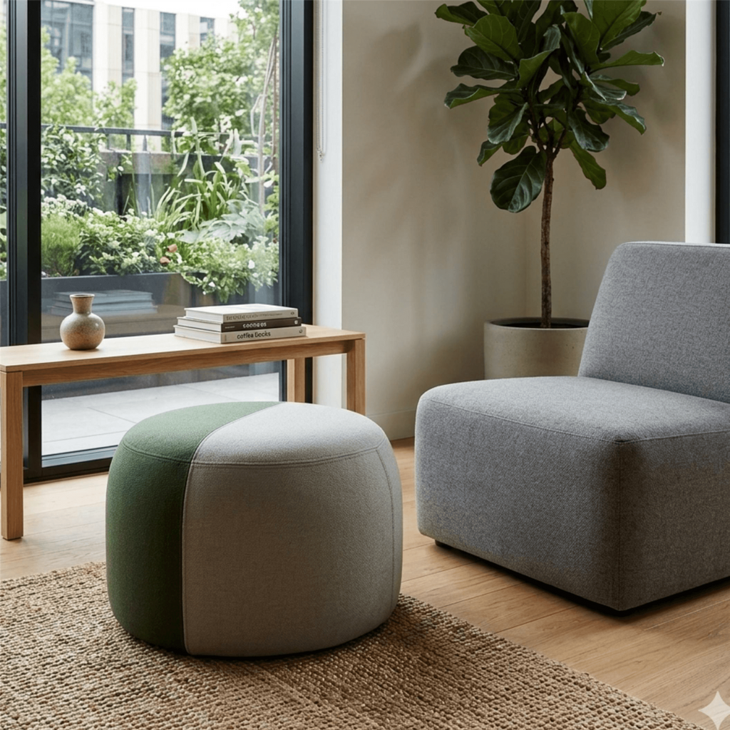 Warm Nordic Dainty Pouf