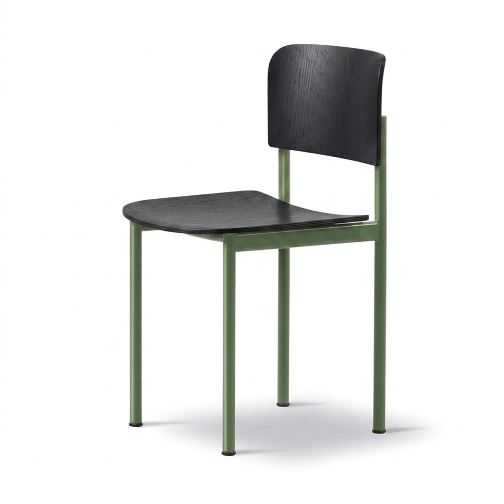 Fredericia Plan Dining Chair with Metal Legs