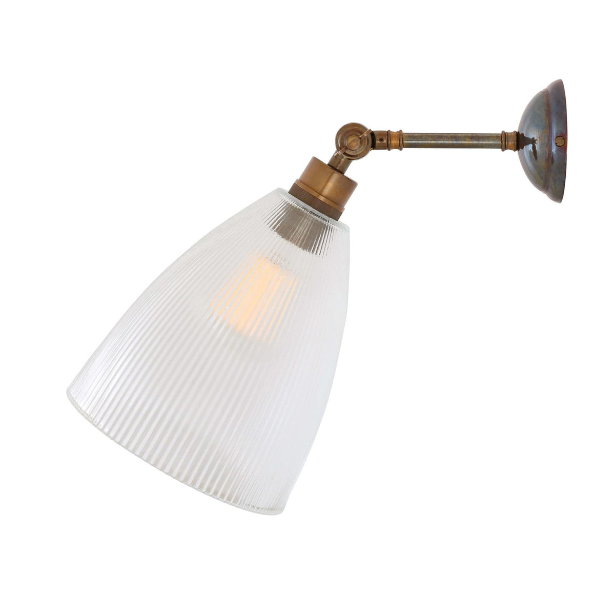 Mullan Lighting Hale Prismatic Railway Glass Wall Light