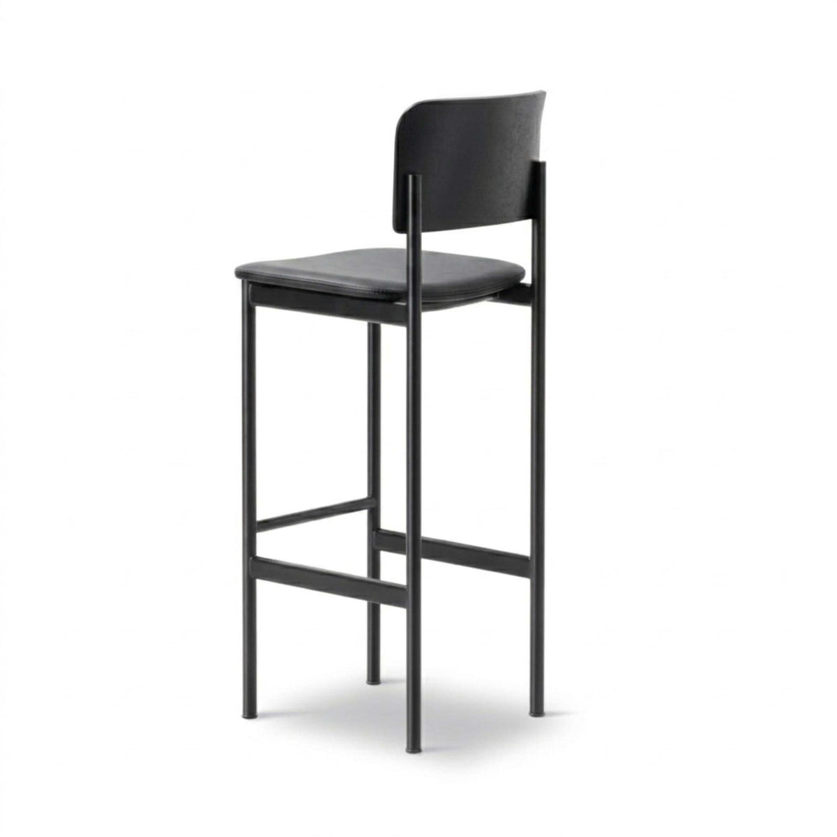 Fredericia Plan Bar Stool with Upholstered Seat
