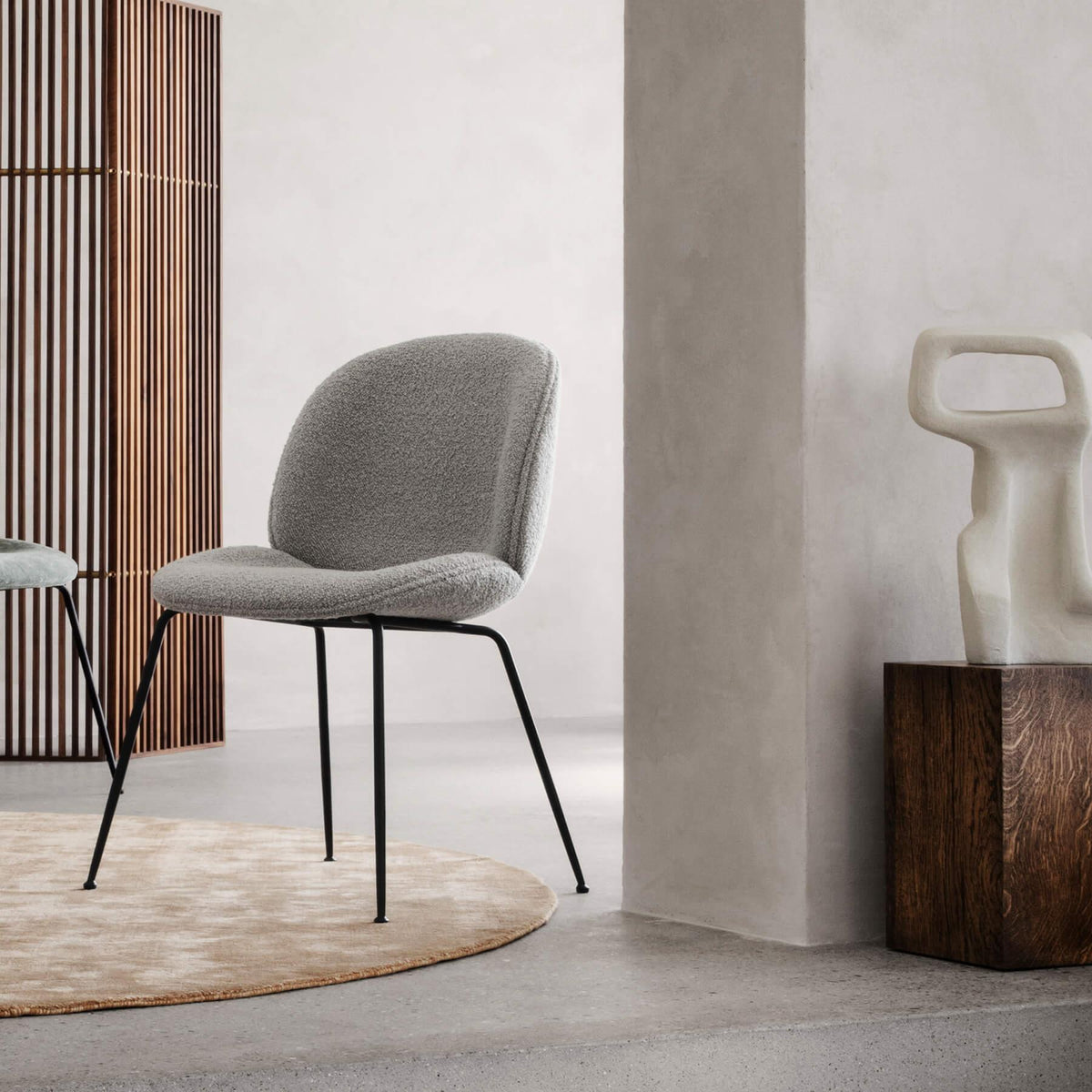 GUBI Beetle Fully Upholstered Dining Chair Bundle Set
