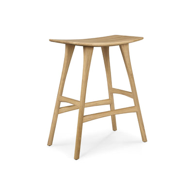 Outlet Ethnicraft Osso Breakfast Bar Stool - Oiled Oak, No Upholstery