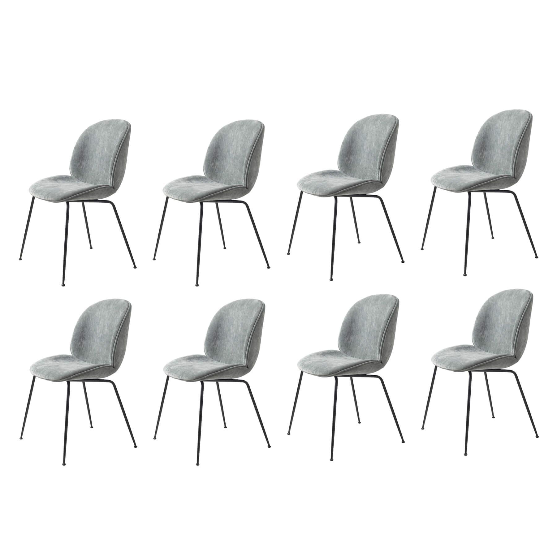 GUBI Beetle Fully Upholstered Dining Chair Bundle Set