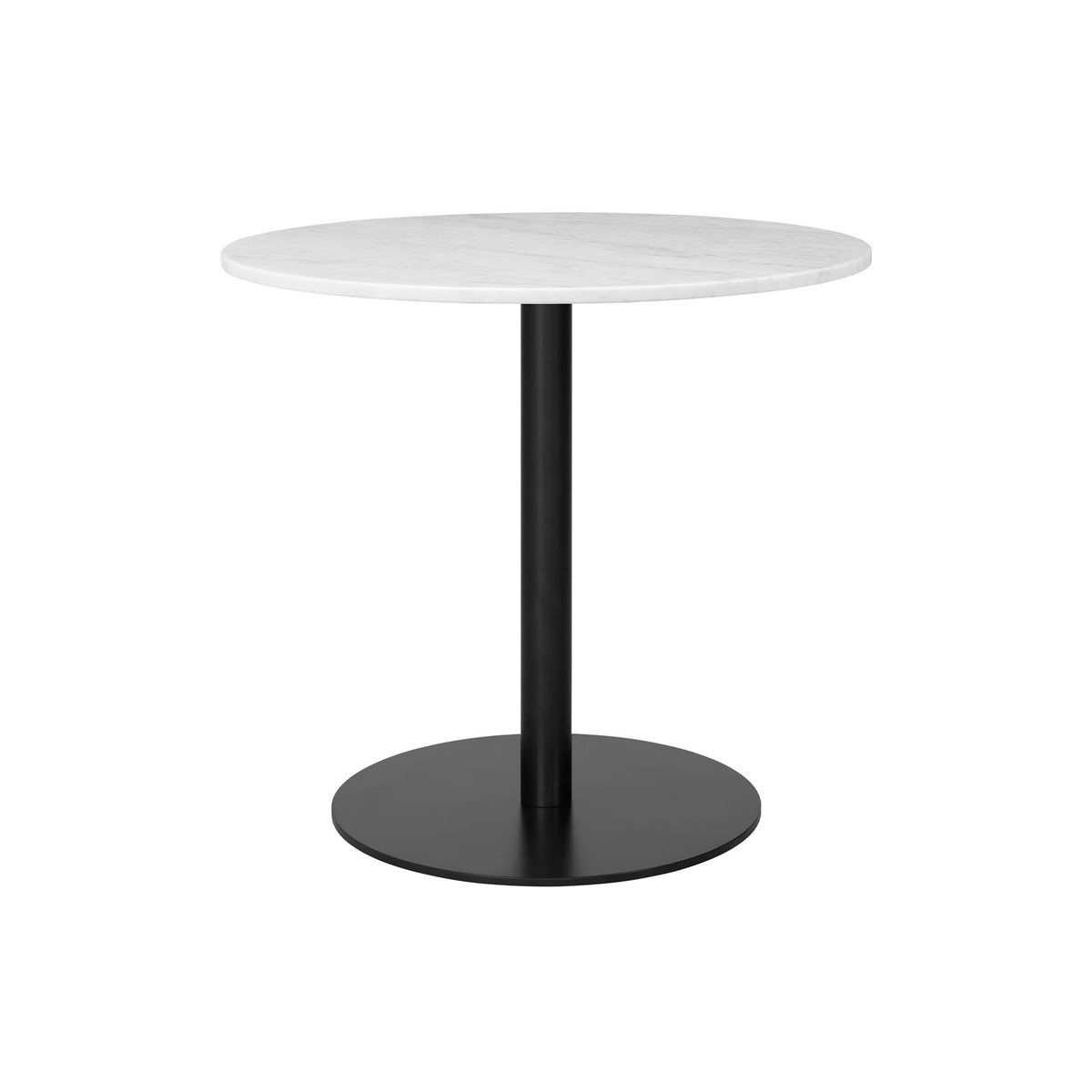 GUBI 1.0 Round Table with Marble Top, 80cm Diameter