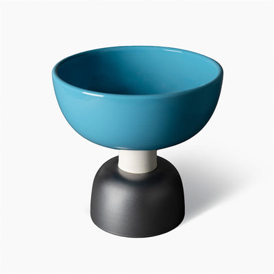 Bitossi Ettore Sottsass Alzata Turquoise Centrepiece