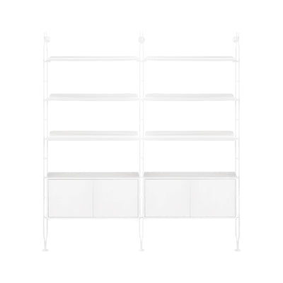 Kartell Adam Wood Double Book Case With Container