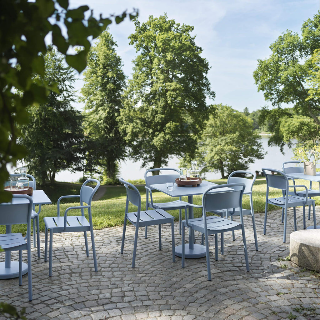 Muuto Linear Steel Side Garden Armchair