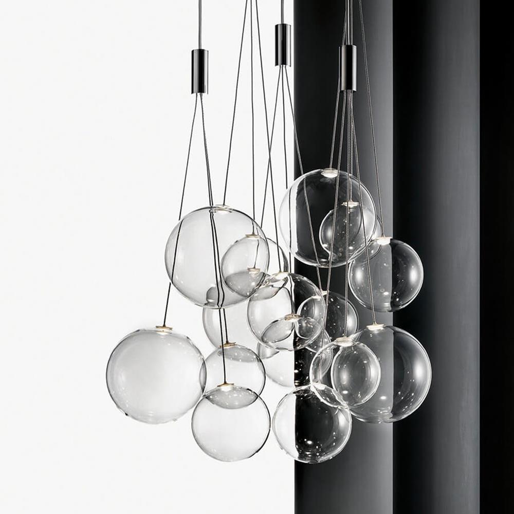 Random cluster pendant light