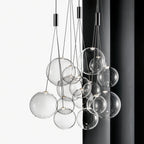 Random cluster pendant light