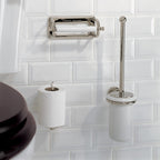 Lefroy Brooks Classic Wall Mounted Ceramic Pot & Brush 4503