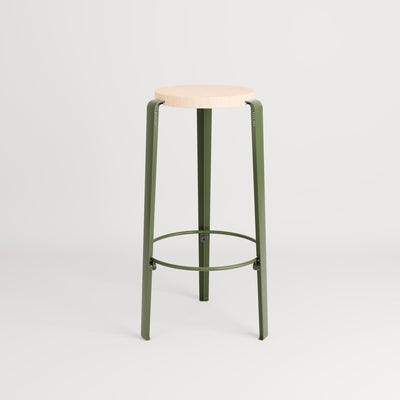 TIPTOE BIG LOU Stool - Wooden Seat