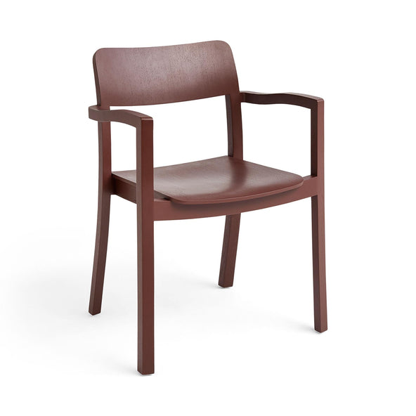 Outlet HAY Pastis Dining Armchair - Bordeaux Lacquered Ash