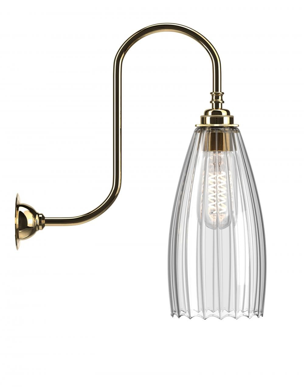 Fritz Fryer Upton Swan Neck Bathroom Wall Light