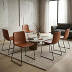 Fredericia Pato Sledge Chair, Fully Upholstered