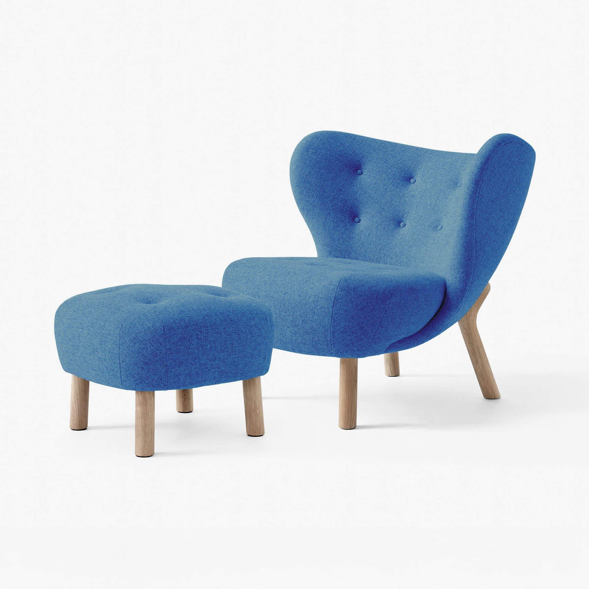 &Tradition VB1 Little Petra Chair with Footstool