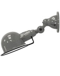 Outlet Jielde Signal Flush Wall Light - Mouse Grey, Gloss, Hardwired (No Switch)