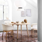 &Tradition JH30 Elefy Chair with Wooden Legs