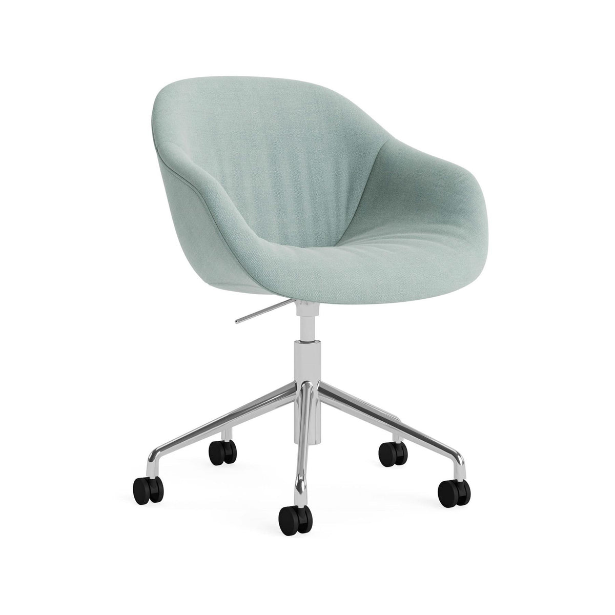 HAY AAC 253 Chair, Soft Upholstery - 5 Star Swivel Base, Gas Lift and Wheels