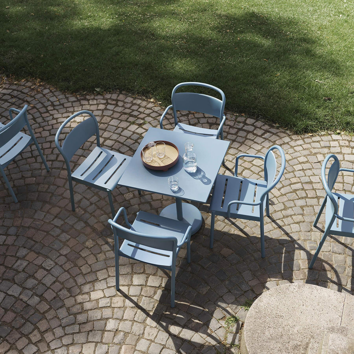 Muuto Linear Steel Side Garden Armchair
