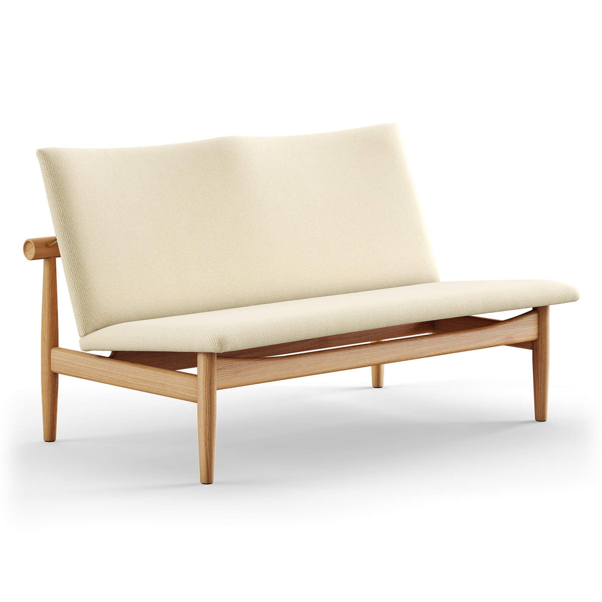 Finn Juhl The Japan 2 Seater Sofa in Dark Oiled Oak
