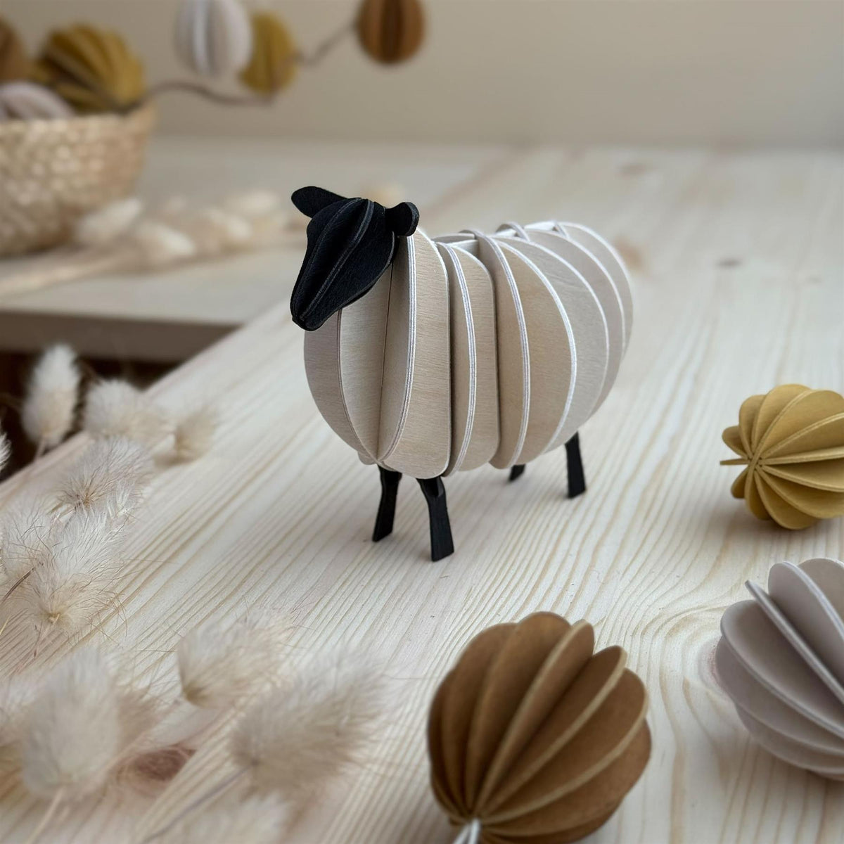 Lovi Wooden Sheep Decoration
