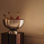 Ferm Living Ripple Champagne Saucers & Tumbled Champagne Cooler Gift Set