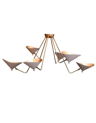 Dino 6 arm ceiling light
