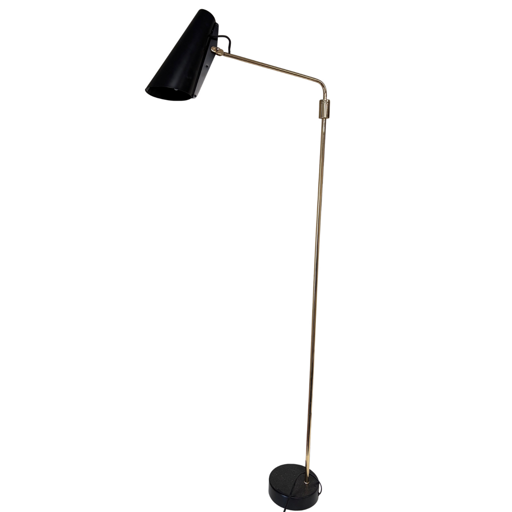 Ex-Display Northern Birdy Swing Floor Lamp - Black / Brass