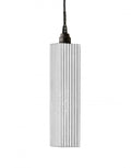 Ex-Display Long Pendant Light, Bathroom - Silver Leaf