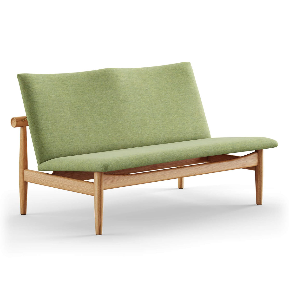 Finn Juhl The Japan 2 Seater Sofa in Dark Oiled Oak