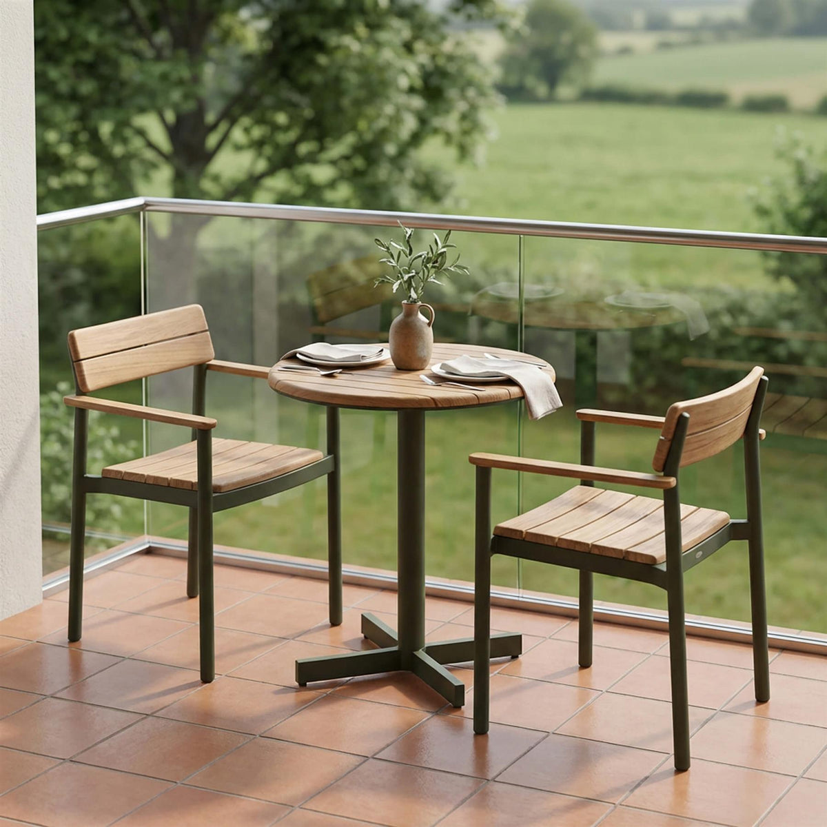 Fritz Hansen Pelagus Balcony Furniture Set - Curated by Holloways of Ludlow
