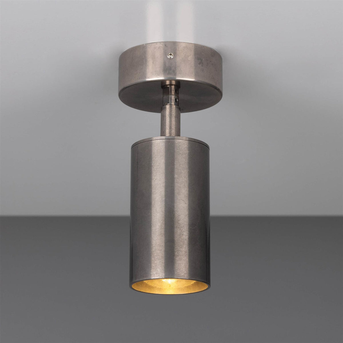 Mullan Lighting Evanston Directional Brass Ceiling Spotlight