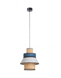 Outlet Singapore Mini GM Pendant - Petrol Blue and Light Grey