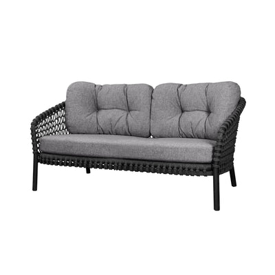 Outlet Cane-line Ocean 2+ Seater Garden Sofa - Dark Grey, Dark Grey Cushion