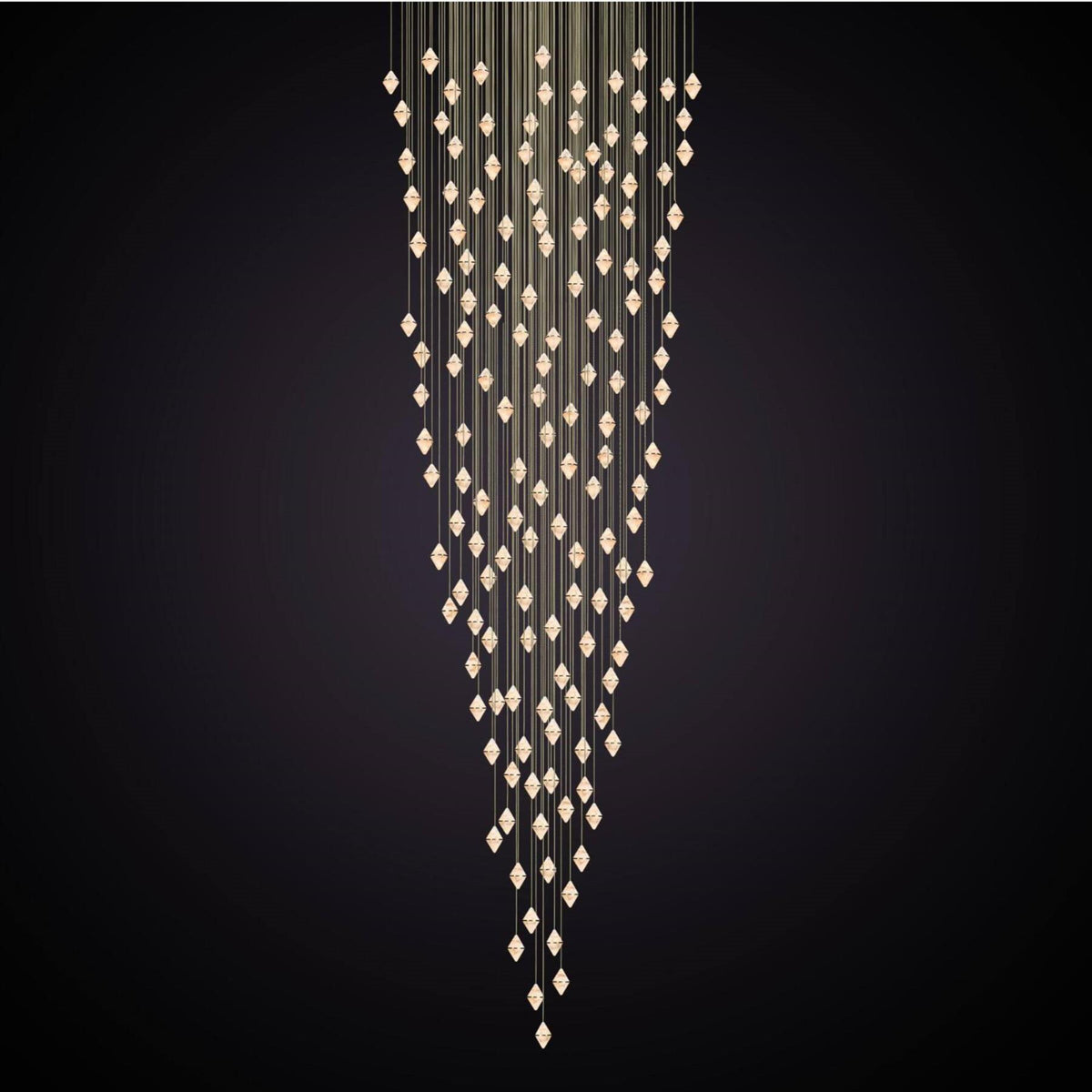 Marc Wood Gem Conical Cluster Pendant Light