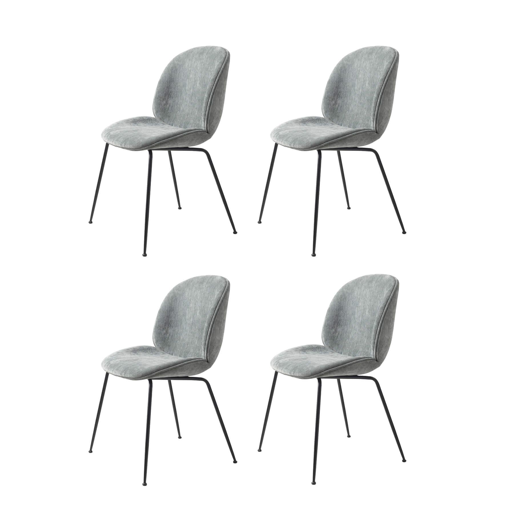 GUBI Beetle Fully Upholstered Dining Chair Bundle Set
