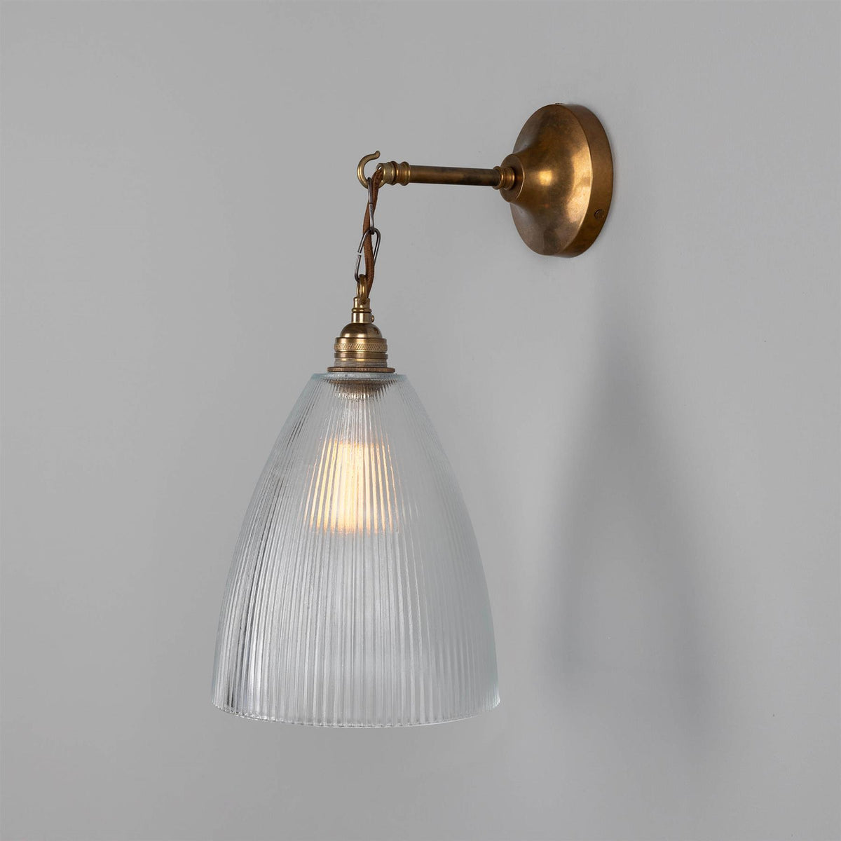 Mullan Lighting Fend Vintage Prismatic Glass Wall Light