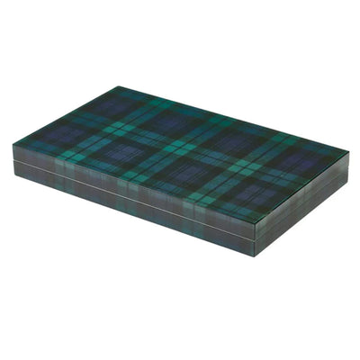B-Stock Addison Ross Backgammon Set - Tartan Lacquer