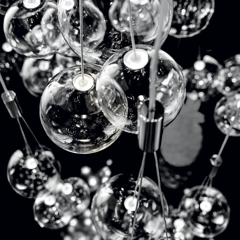 Random cluster pendant light