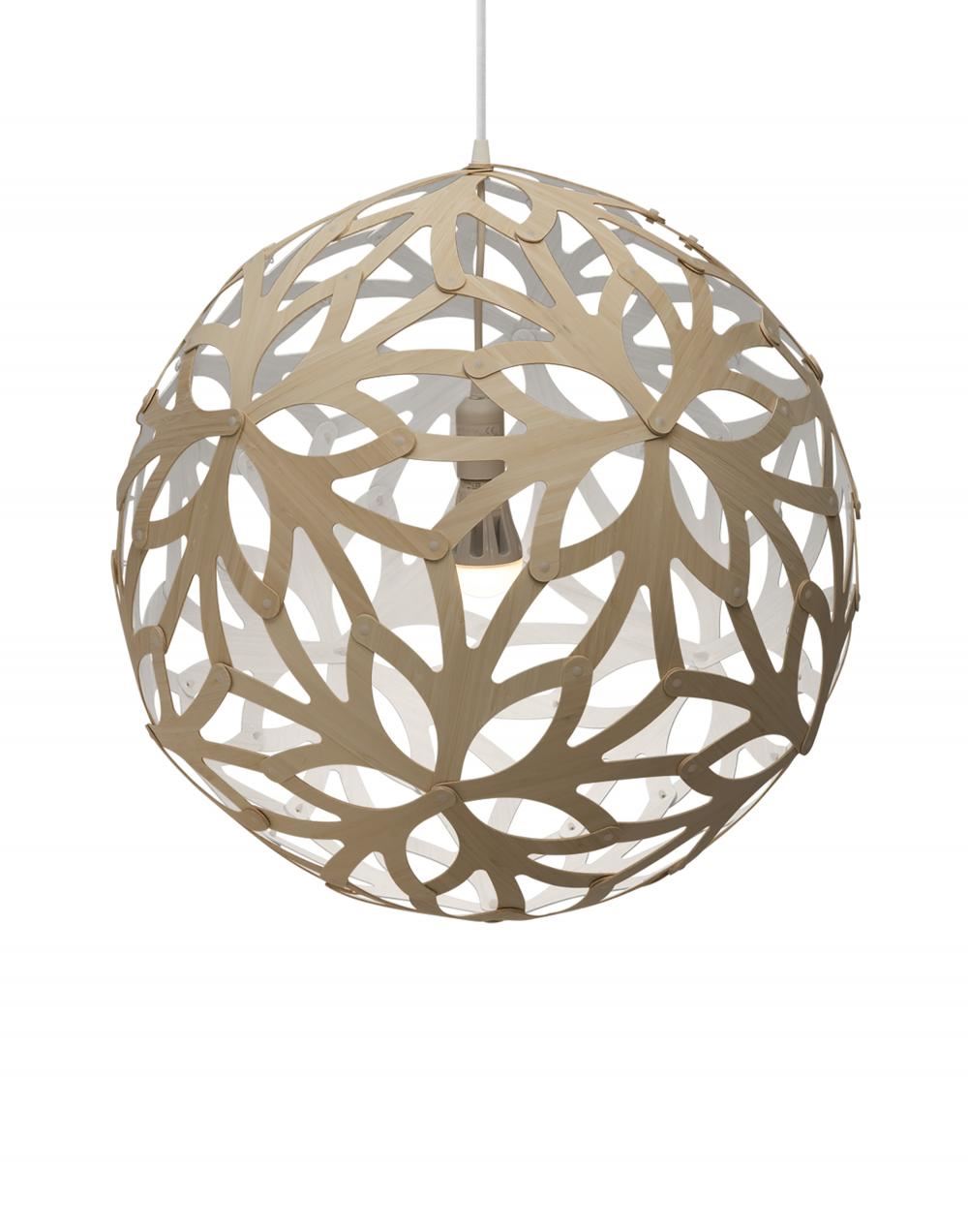 David Trubridge Floral Pendant Light Coloured - 1 Side