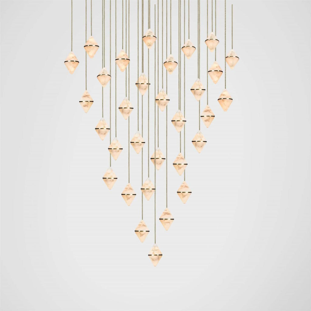 Marc Wood Gem Conical Cluster Pendant Light