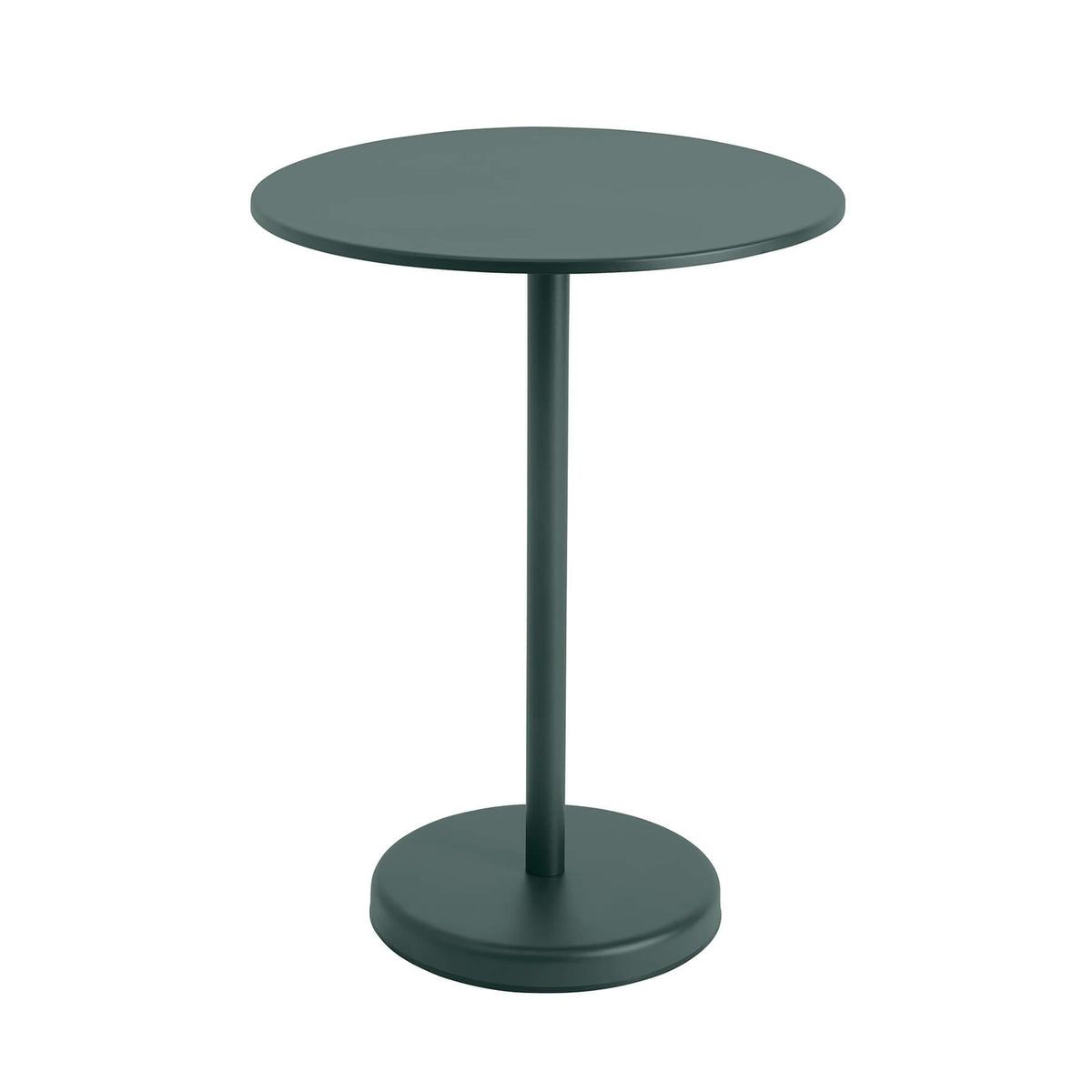 Muuto Linear High Round Steel Garden Cafe Table