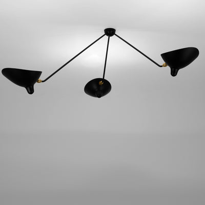 Serge Mouille Plafonnier Araignee 3 Still Arms Wall Lamp