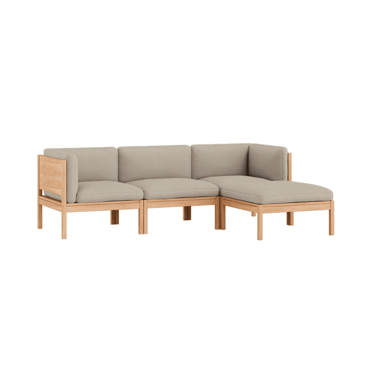 MOEBE Modular 3 Seater Sofa Set with Chaise