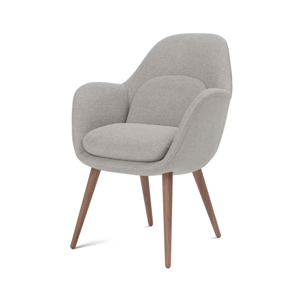 Fredericia Swoon Dining Wood Base Armchair