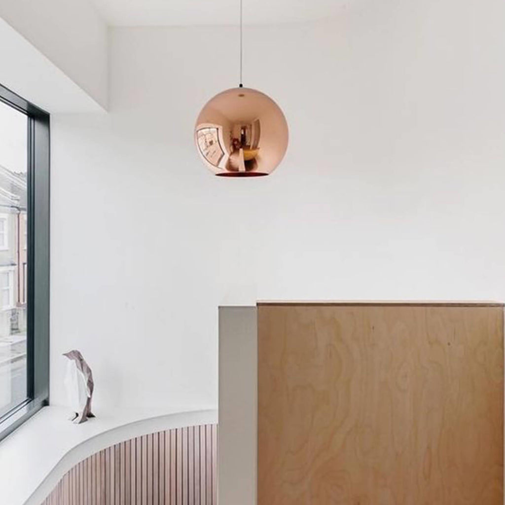 Tom Dixon Copper Round LED Pendant Light