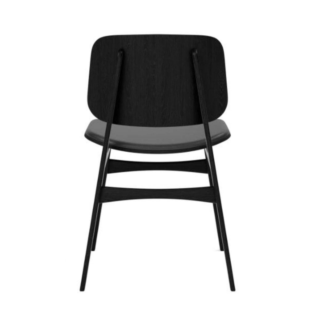 Fredericia Soborg Wood Base Chair with Upholstered Seat