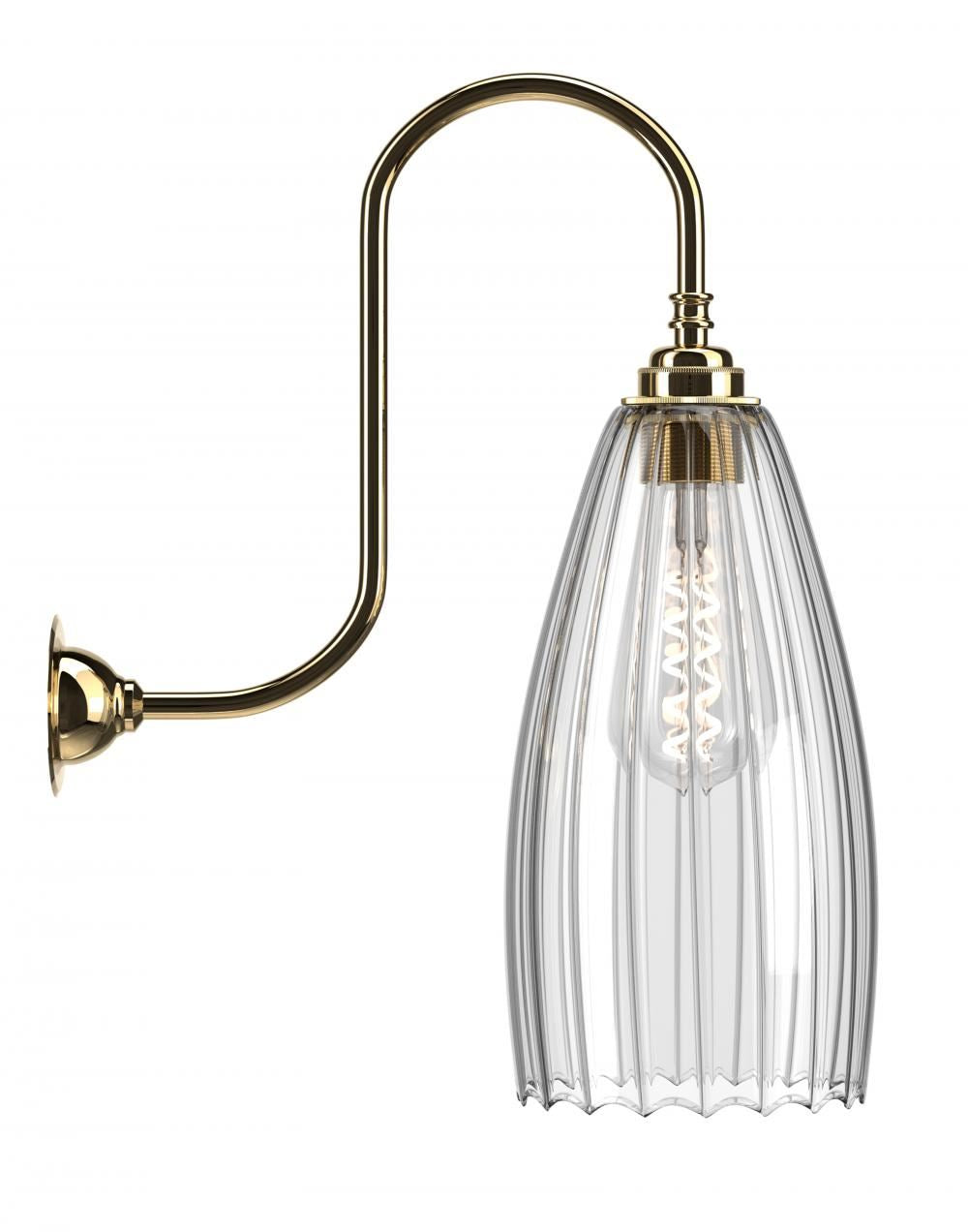 Fritz Fryer Upton Swan Neck Bathroom Wall Light