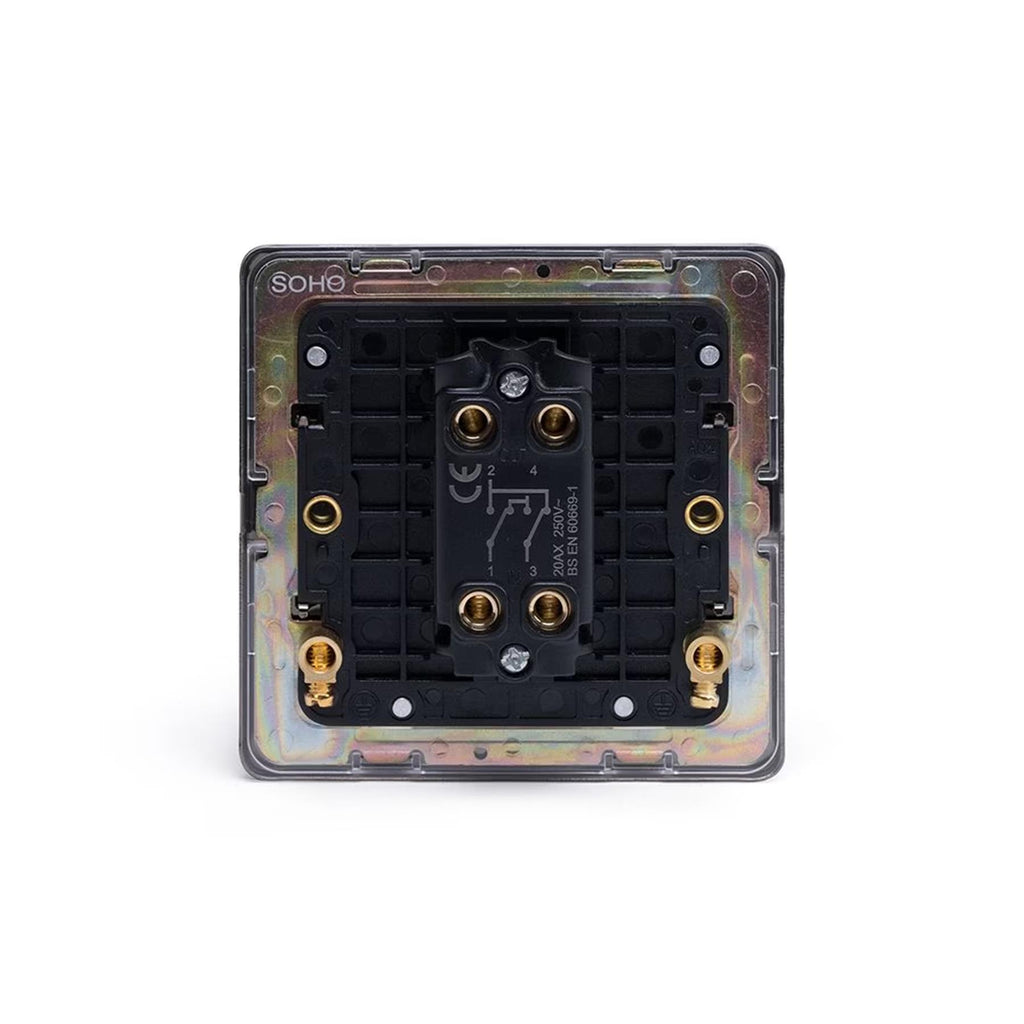 Soho Lighting Eton Collection Bronze 20A 1 Gang Intermediate Toggle Switch